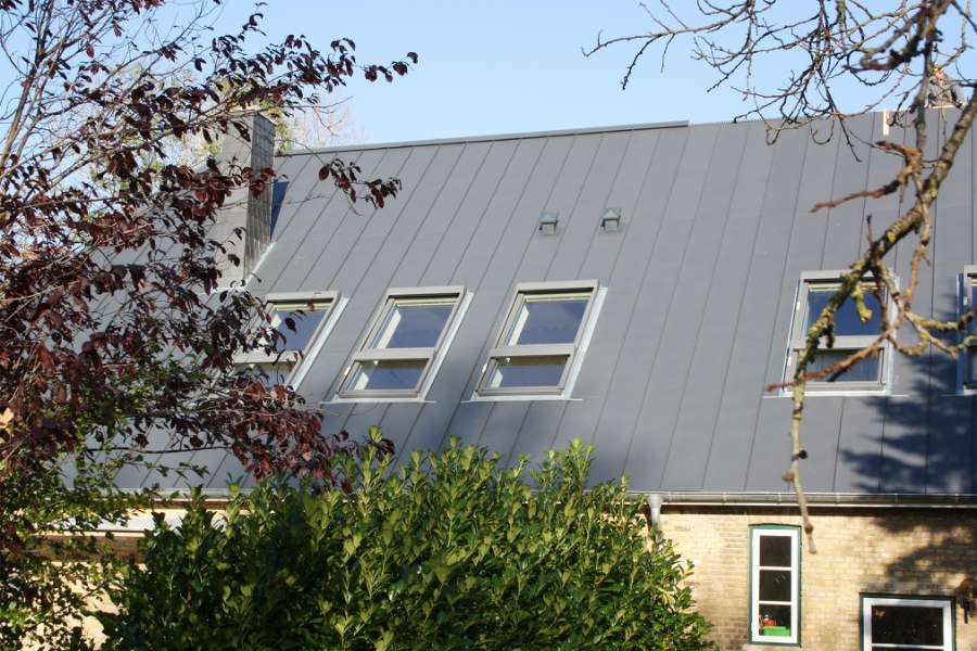 Vellykket resultat med<br>DS Nordic Klikfals på historisk bygning, Osterende 14, 24876 Hollingstedt